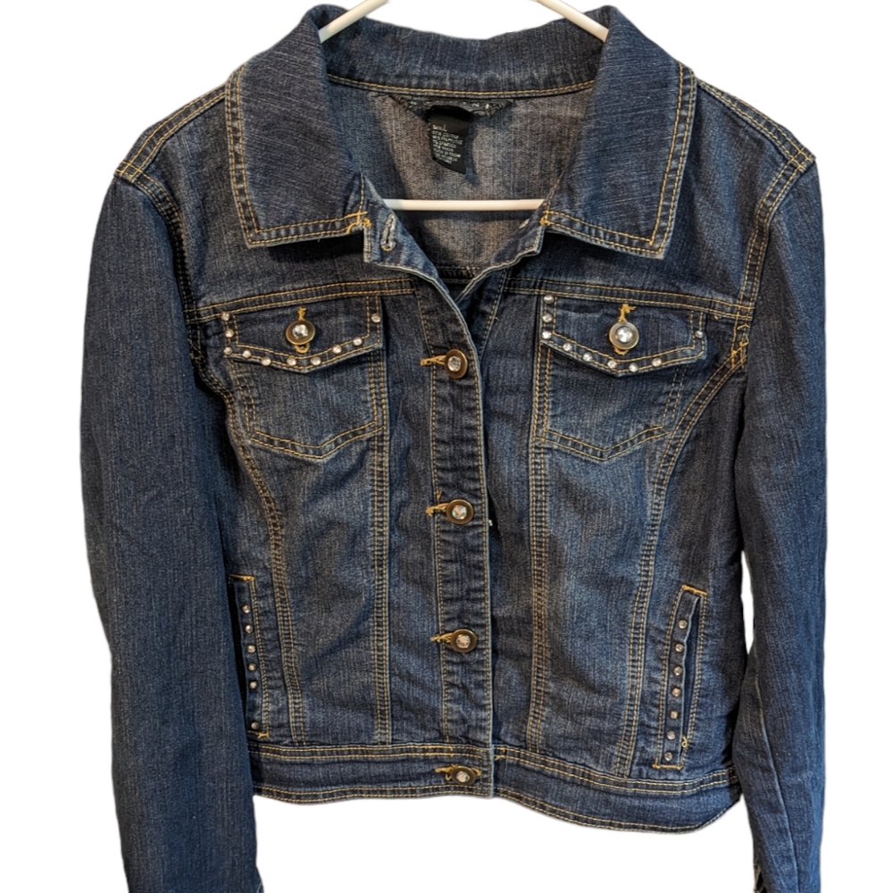 Studded denim jacket